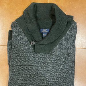 Brooks Brothers Shawl Neck Sweater - Size Large